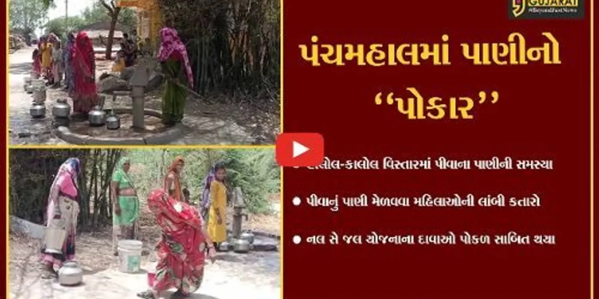 પંચમહાલ : “નલ સે જલ” નહીં આવતા પાણી મેળવવા લાગતી મહિલાઓની લાંબી કતાર…