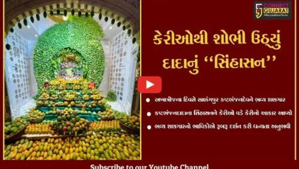 બોટાદ : કષ્ટભંજન દાદાના સિંહાસનને કેરીનો ભવ્ય શણગાર કરાયો, દર્શન કરી ભાવિકો ધન્ય થયા…