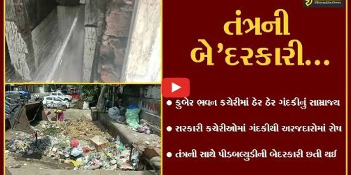 વડોદરા : કુબેર ભવન કચેરીમાં પાણીના કકળાટ બાદ સફાઈનો અભાવ, અરજદારોમાં રોષ…