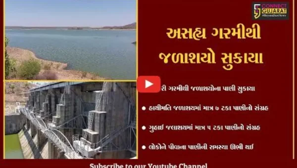 સાબરકાંઠા : હાથમતિ-ગુહાઈ જળાશય વિકટ સ્થિતિમાં, પીવાના પાણી માટે લોકોને વલખાં મારવાનો વારો