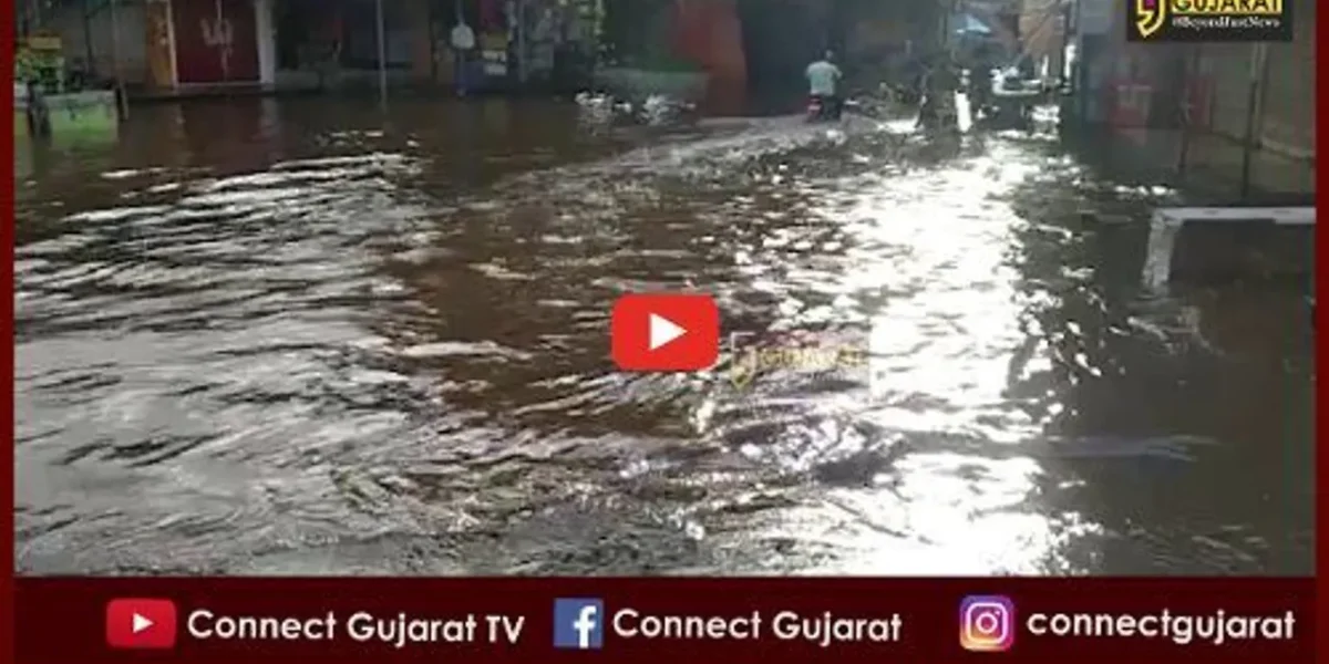 ભરૂચ : જંબુસર નગરપાલિકાની પ્રિમોન્સૂન કામગીરીની પોલ ખુલી, ઠેર – ઠેર પાણી ભરાયા