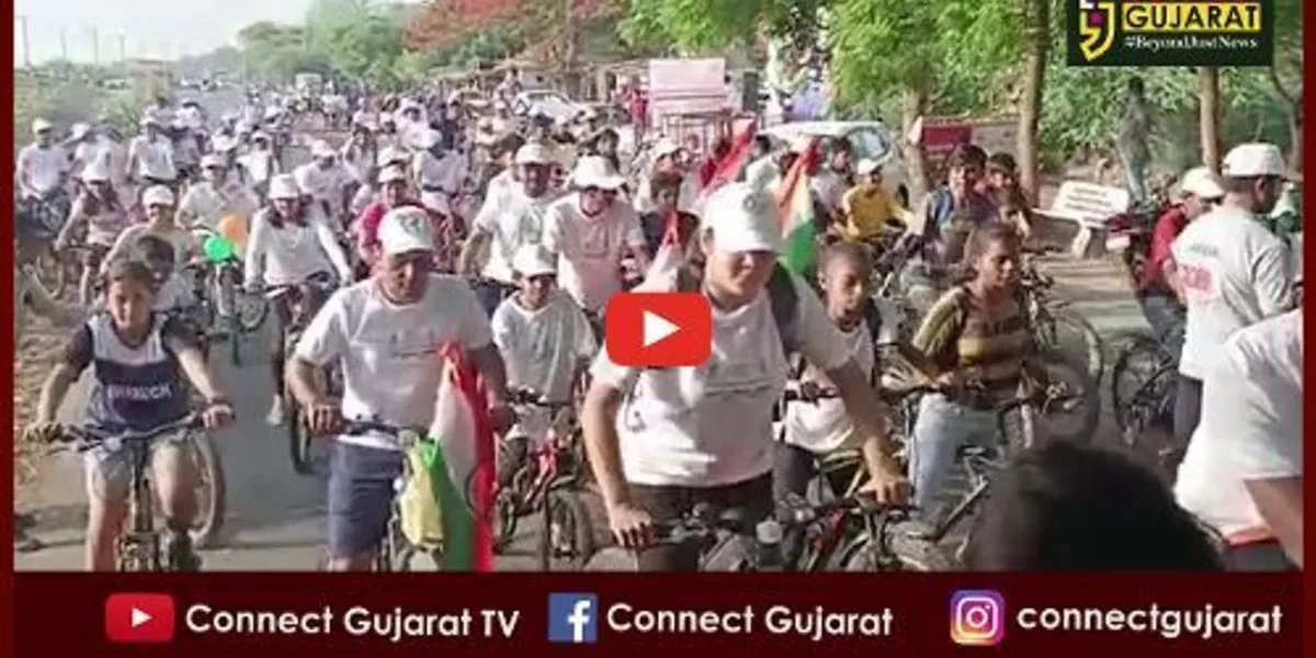ભરૂચ: નહેરૂ યૂવા કેન્દ્ર દ્વારા 3 જૂન વર્લ્ડ બાઈસિકલ ડે નિમિત્તે સાયકલોથોનનું કરાયું આયોજન.
