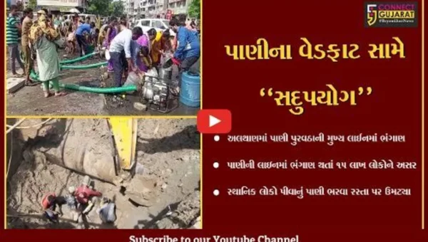 સુરત : પાણીના વેડફાટ સામે અલથાણના સ્થાનિકોએ કર્યો “સદુપયોગ”, જુઓ ક્યાં લગાવી કતારો..!