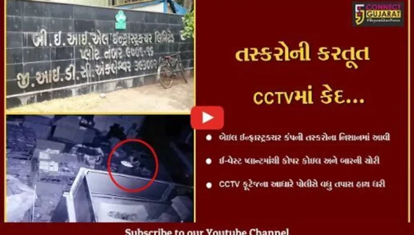 અંકલેશ્વર : બેઇલ ઈન્ફ્રાસ્ટ્રક્ચરના ઈ-વેસ્ટ પ્લાન્ટમાં તસ્કરો ત્રાટક્યા, ચોરીની ઘટના CCTVમાં કેદ…