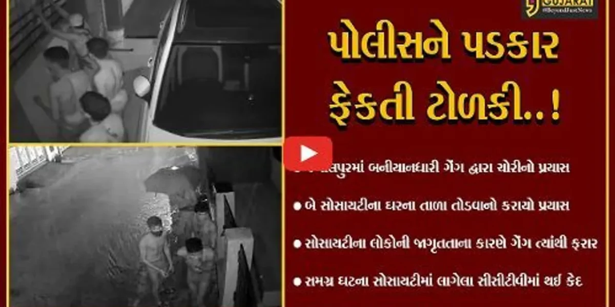 નવસારી : જમાલપુરમાં ચડ્ડી બનીયાનધારી ગેંગ ફરીથી સક્રિય,CCTVમાં થયા કેદ