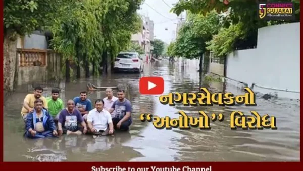 વડોદરા : પાલિકાની પ્રિ-મોન્સૂન કામગીરીની પોલ ઉઘાડી પાડવા નગરસેવકે પાણીમાં બેસીને નોંધાવ્યો વિરોધ…