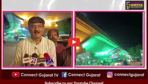 ભરૂચ નર્મદા મૈયા બ્રિજ તિરંગી રોશનીથી ઝગમગી ઉઠ્યો