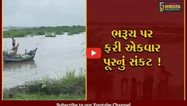 ભરૂચ: ગોલ્ડનબ્રિજ નર્મદા નદીના જળસ્તર ફરીવાર વધવાના એંધાણ,ડેમમાંથી છોડાયું 2.94 લાખ ક્યુસેક પાણી