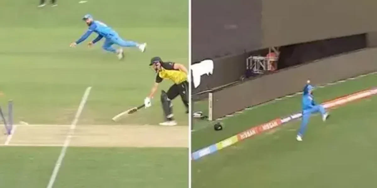 T20 વર્લ્ડ કપ : કોહલીએ હવામાં ઉડીને એક હાથે કર્યું જાદુ, આશ્ચર્યચકિત ઓસ્ટ્રેલિયન ખેલાડીઓએ પણ તાળીઓ પાડી, જુઓ VIDEO
