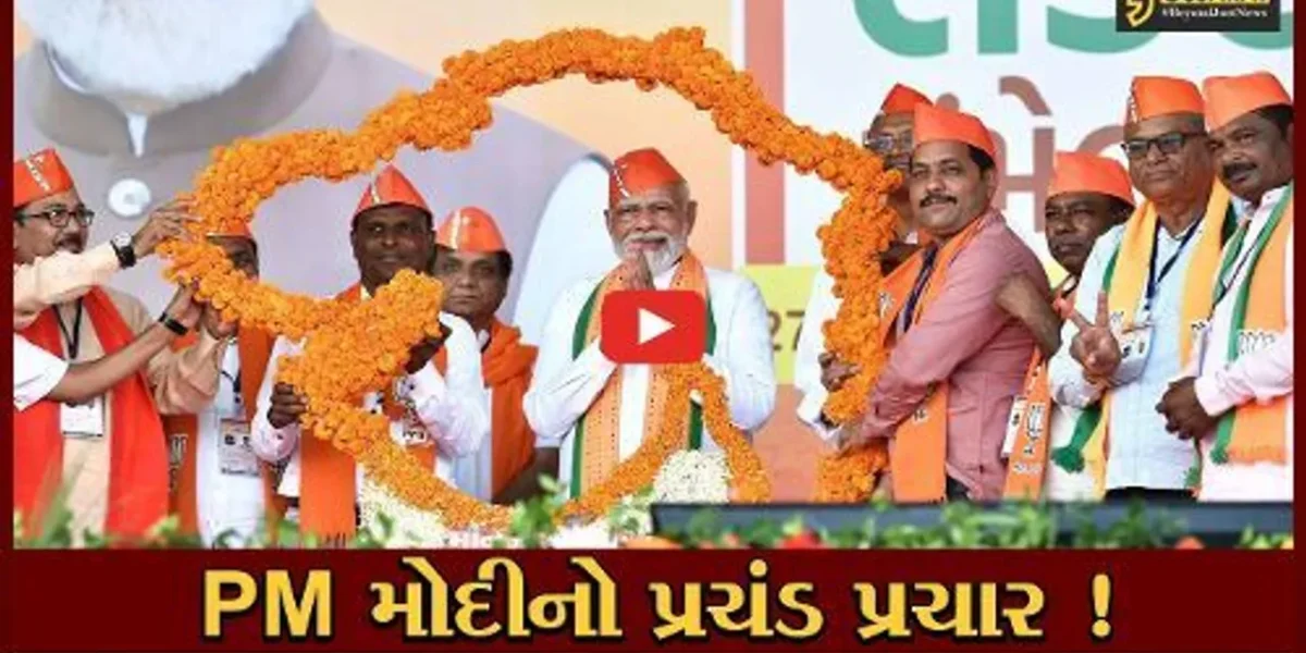 ભરૂચ: PM નરેન્દ્ર મોદીએ નેત્રંગમાં જંગી જનસભા સંબોધી,વિરોધીઓ પર કર્યા આકરા પ્રહાર