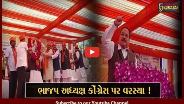 અંકલેશ્વર: ભાજપ અધ્યક્ષ જે.પી.નડ્ડાએ જાહેર સભા સંબોધી, કોંગ્રેસ પર કર્યા આકરા પ્રહારો