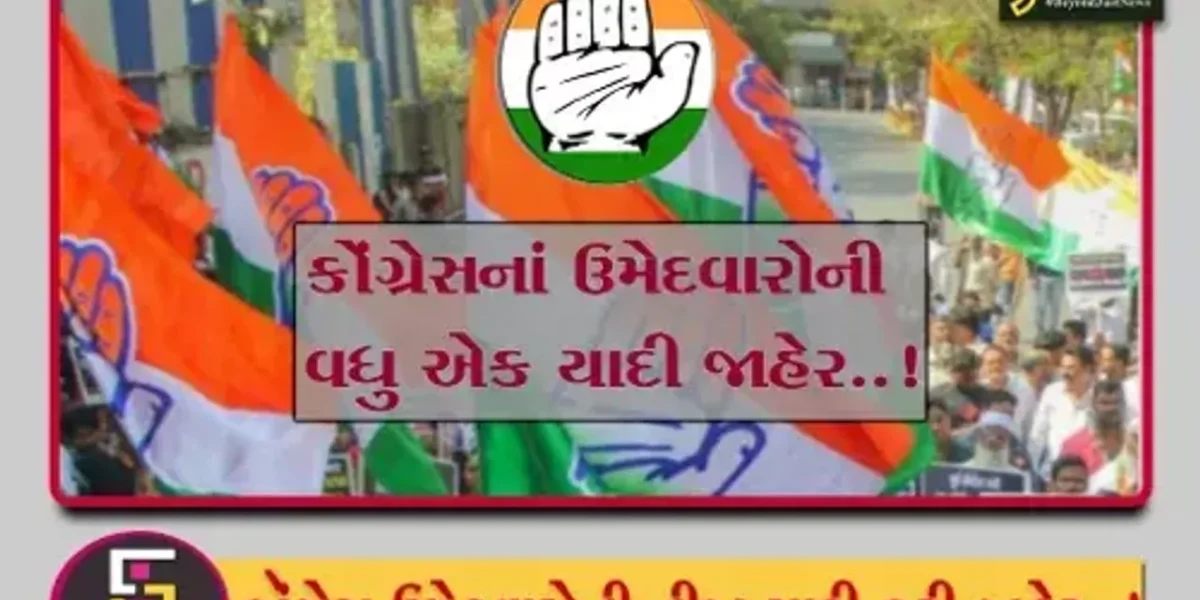 કોંગ્રેસનાં મુરતીયાઓની વધુ એક યાદી જાહેર, કોંગ્રેસમાં ફરી જોડાયેલા ઇંદ્રનીલ રાજ્યગુરુને રાજકોટ પૂર્વથી લડાવશે