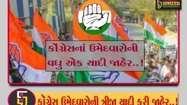કોંગ્રેસનાં મુરતીયાઓની વધુ એક યાદી જાહેર, કોંગ્રેસમાં ફરી જોડાયેલા ઇંદ્રનીલ રાજ્યગુરુને રાજકોટ પૂર્વથી લડાવશે