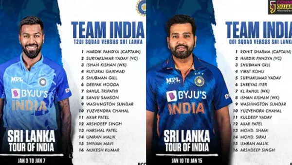 IND vs SL: T20ની કમાન હાર્દિક સંભાળશે, જ્યારે રોહિત પાસે ODIની જવાબદારી..!