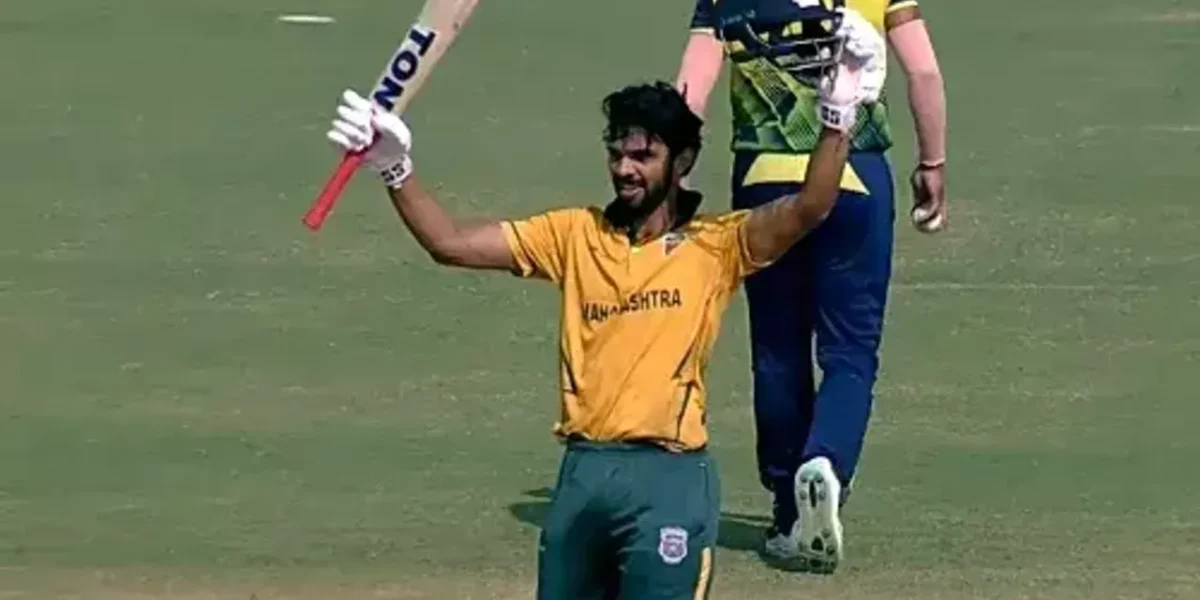 MAH vs SAU FINAL : કેપ્ટન ઋતુરાજે સતત ત્રીજી સદી ફટકારી, 108 રન બનાવીને આઉટ.!