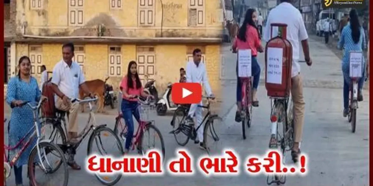 અમરેલી : સાઇકલ પર ગેસના બોટલ સાથે વોટ આપવા નીકળ્યા પરેશ ધાનાણી, જુઓ શું કહ્યું..!