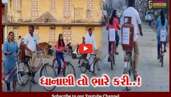 અમરેલી : સાઇકલ પર ગેસના બોટલ સાથે વોટ આપવા નીકળ્યા પરેશ ધાનાણી, જુઓ શું કહ્યું..!