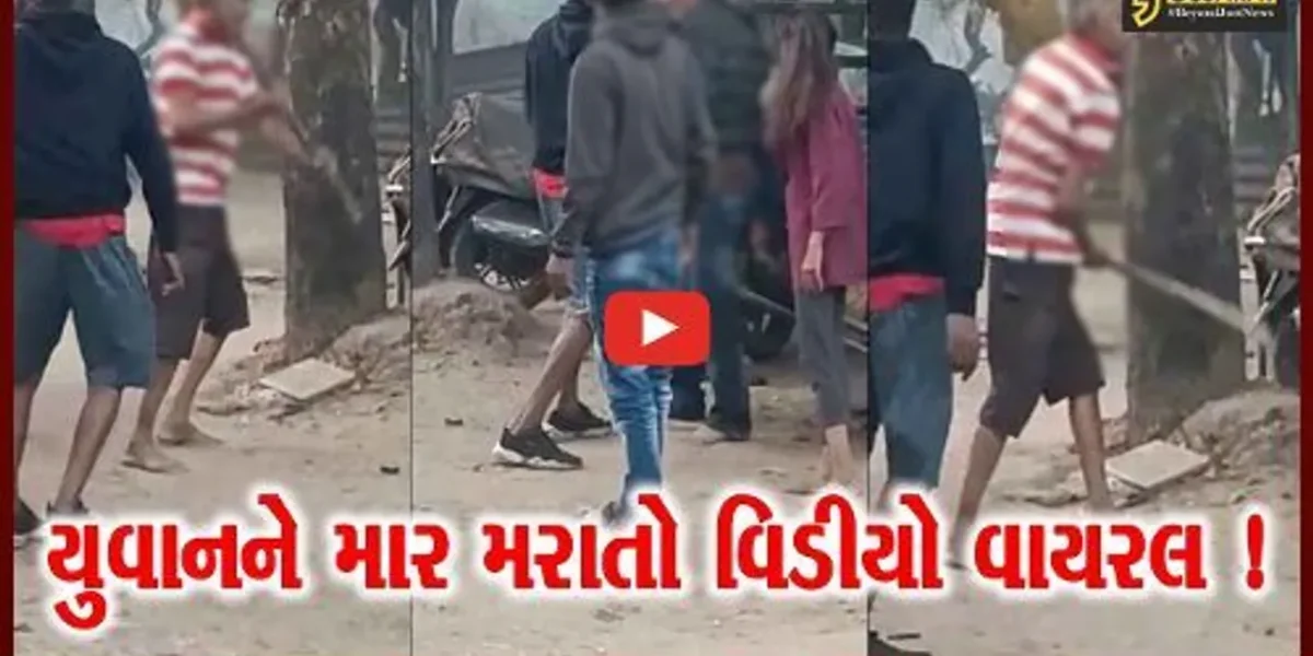 વડોદરા:યુવકને બાંધીને માર મારવાનો વિડિયો થયો વાયરલ, દારૂની પોટલી બાબતે થઈ તકરાર