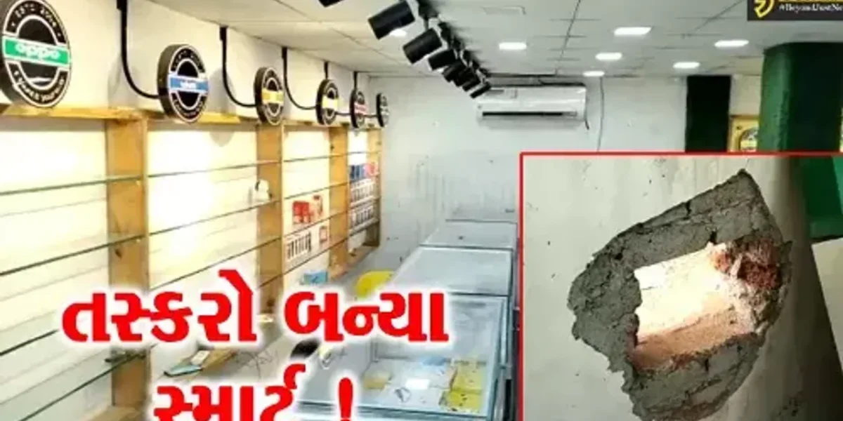 નવસારી: ચીખલીની દુકાનમાં તસ્કરોએ બાકોરૂ પાડી રૂપિયા 29 લાખથી વધુના સ્માર્ટ મોબાઇલની કરી ચોરી