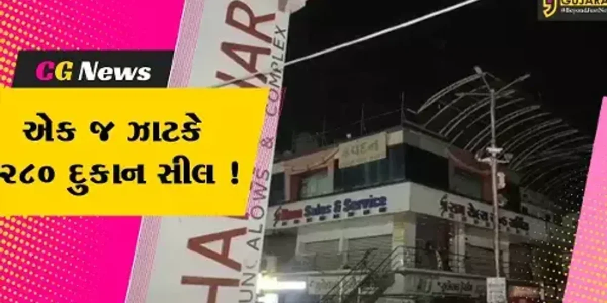 ભરૂચ: હરિહર કોમ્પલેક્ષની 280 દુકાનો સીલ કરાય, જુઓ તંત્ર દ્વારા કેમ વીંઝાયો કાયદાનો કોરડો
