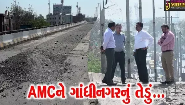 અમદાવાદ : M-45 ગ્રેડના બદલે M-25 ગ્રેડની કોંક્રેટ વપરાતા હાટકેશ્વર બ્રિજ બિસ્માર, AMC કમિશનરે કર્યું સ્થળ નિરીક્ષણ