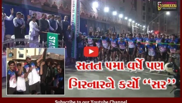 ભારતભરમાંથી 600થી વધુ સ્પર્ધકોએ ગિરનારને સર કરવા મૂકી હતી દોટ, જુનાગઢના સ્પર્ધકે સતત 5મા વર્ષે મેદાન માર્યું