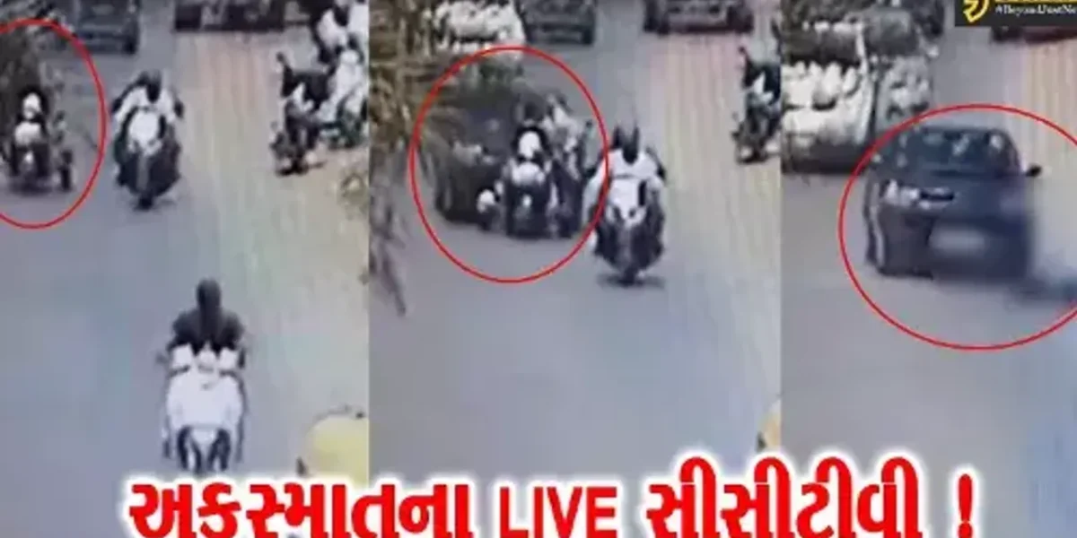 વડોદરા: માતાને દવાખાને લઈને જતા દિવ્યાંગ પુત્રના મોપેડને કારે ટક્કર મારી-માતાનું મોત,જુઓ CCTV