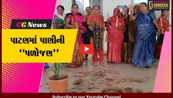 પાટણ : થાળી-વેલણ વગાડી માટલાં ફોડીને રશિયન નગરની મહિલાઓએ પાણી મુદ્દે પાલિકા પરિસરને ગજવ્યું…