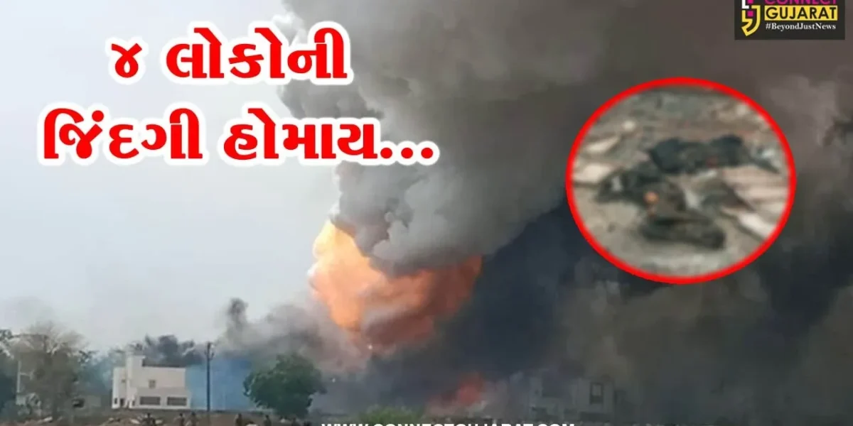 અરવલ્લી : ફટાકડાના ગોડાઉનમાં ફાટી નીકળી ભીષણ આગ, 4 શ્રમિકો ભડથું થયા…