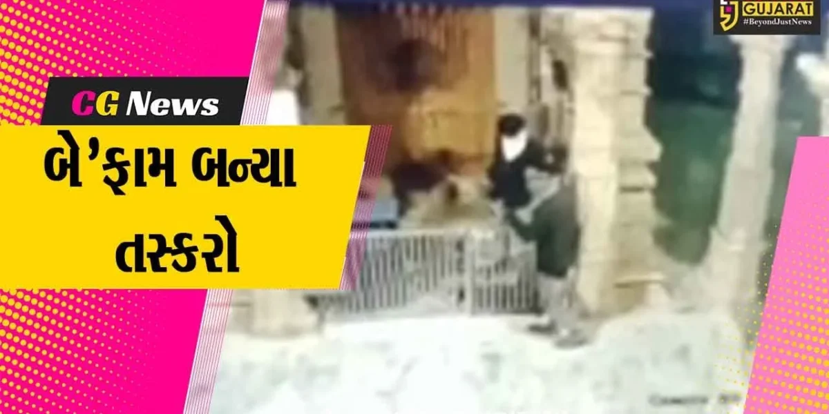 સાબરકાંઠા : તસ્કરોએ મંદિરને બનાવ્યું નિશાન, વડાલીના ભવાનગઢમાં થયેલી ચોરીની ઘટના CCTVમાં કેદ