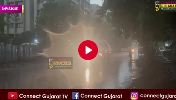 અમદાવાદ શહેરમાં ભારે પવન સાથે જોરદાર વરસાદ, ક્રિકેટ રસીકો મુકાયા ચિંતામાં