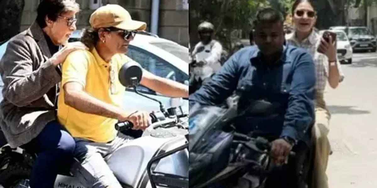 હેલ્મેટ વગર બાઇક પર જવું અમિતાભ-અનુષ્કા પડ્યું મોંઘું, હવે મુંબઈ પોલીસ કરશે કાર્યવાહી..!