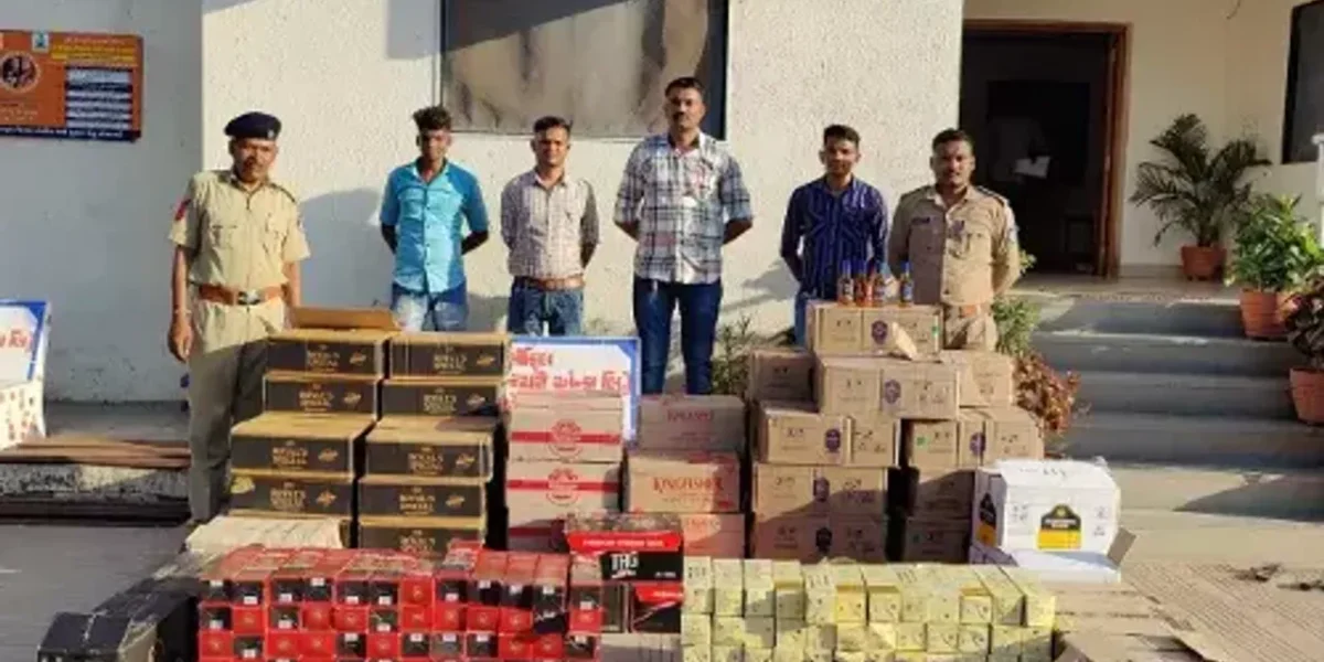 ભરૂચ: નેત્રંગના બીલોઠી ગામ નજીકથી વિદેશી દારૂનો મોટો જથ્થો ઝડપાયો, રૂ.3.61 લાખનો મુદ્દામાલ જપ્ત