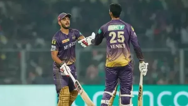 KKR vs PBKS : કોલકાતાએ પંજાબને 5 વિકેટે હરાવ્યું, નીતિશની અડધી સદી, રસેલે રમી તોફાની ઇનિંગ્સ
