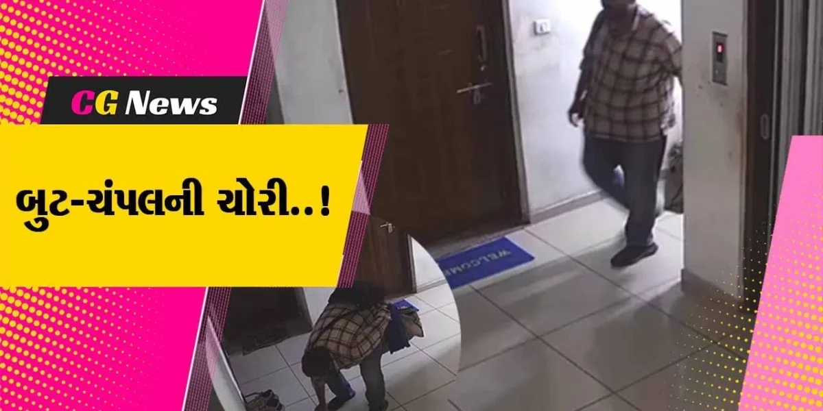 નવસારી : મકાન બહાર રહેલા બુટ-ચંપલની અજાણ્યા ઈસમે કરી ચોરી, તસ્કરની કરતૂત CCTVમાં કેદ…