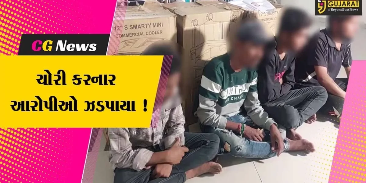 ભાવનગર: ઘરફોડ ચોરી કરનાર આરોપીઓની ક્રાઇમ બ્રાન્ચે કરી ધરપકડ, રૂ. 1 લાખથી વધુનો મુદ્દામલ જપ્ત કરાયો