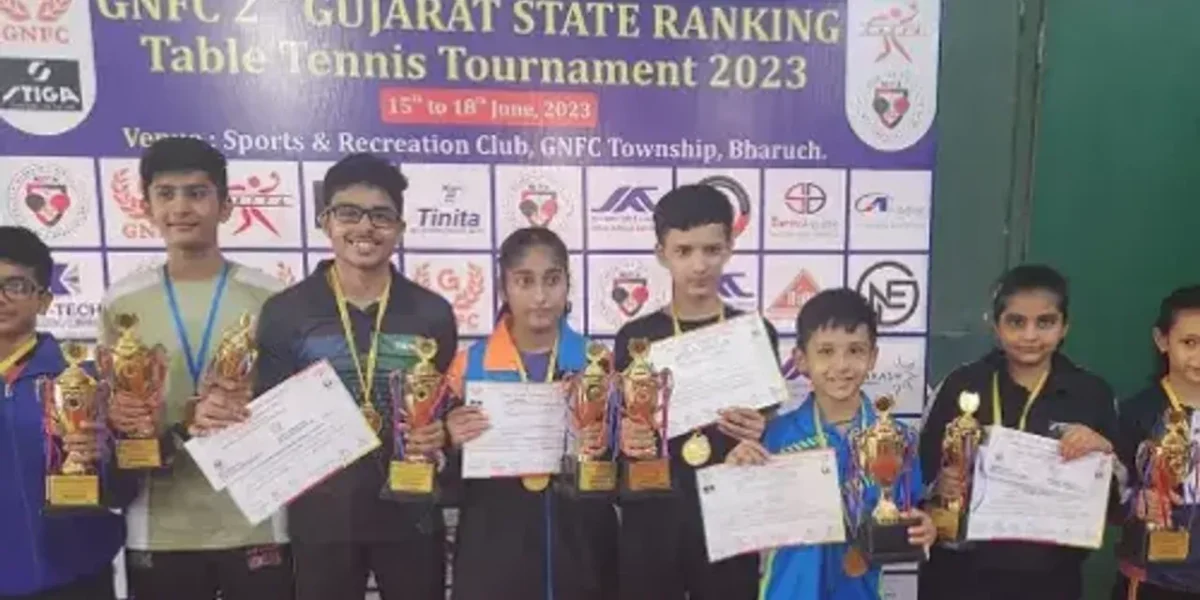 ભરૂચ: સ્ટેટ રેન્કિંગ ટેબલ ટેનિસ ટુર્નામેન્ટનું GNFC ખાતે કરવામાં આવ્યુ આયોજન