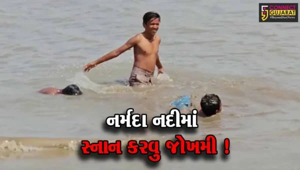 ભરૂચ: મગરોની નદી નર્મદામાં લોકો જીવના જોખમે કરી રહ્યા છે સ્નાન, તંત્ર ક્યારે જાગશે ?