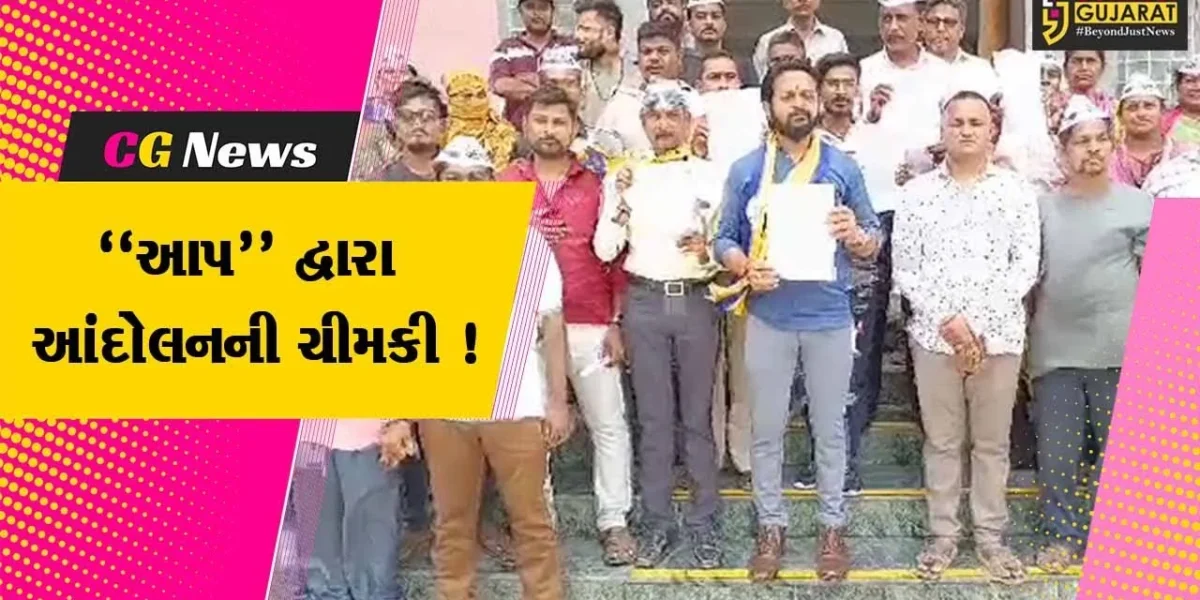 ભરૂચ:ઝાડેશ્વર ચોકડી નજીકના લારી ગલ્લા ધારકો માટે વૈકલ્પિક વ્યવસ્થાની આમ આદમી પાર્ટી દ્વારા માંગ