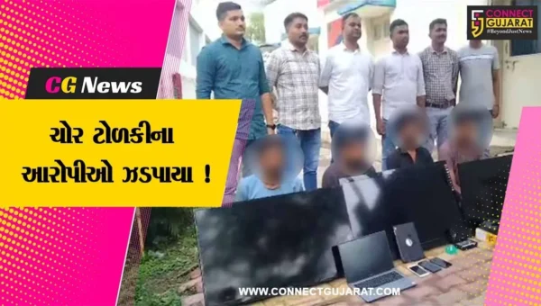 ભાવનગર: ક્રાઇમ બ્રાન્ચે ચોરી કરતી ટોળકીના ચાર આરોપીઓની કરી ધરપકડ,રૂ. 3 લાખથી વધુની કિંમતનો મુદ્દામાલ જપ્ત કરાયો