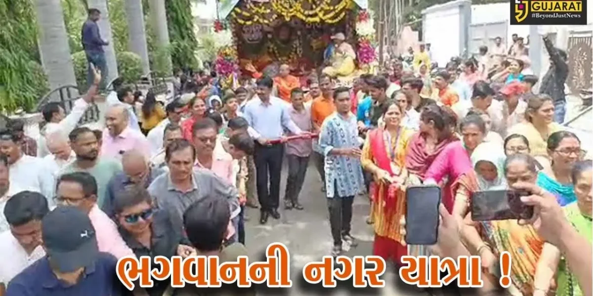 ભરૂચ:આશ્રય સોસાયટી સ્થિત જગન્નાથ મંદિરેથી રથયાત્રા નિકળી,આગેવાનોએ કરાવ્યુ પ્રસ્થાન