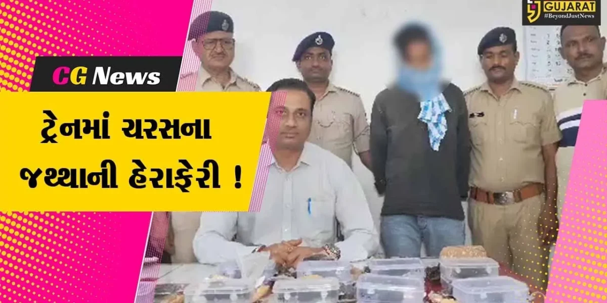 વડોદરા: ગુજરાત સંપર્ક ક્રાંતિ ટ્રેનમાંથી ઉતરેલા મુસાફર પાસેથી મળી આવ્યો રૂ.5.35 લાખનો ચરસનો જથ્થો