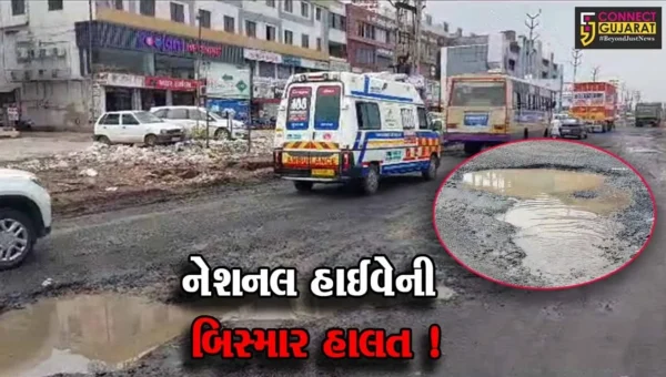 સાબરકાંઠા: નેશનલ હાઈવેની બિસ્માર પરિસ્થિતિના કારણે અનેક વાહનચાલકો હેરાન પરેશાન