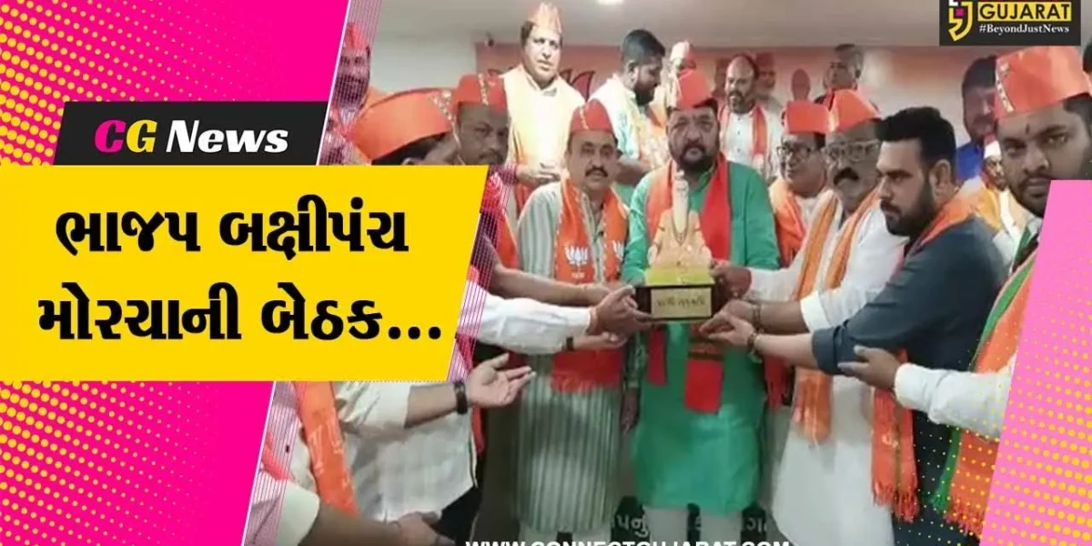 ભરૂચ : ભાજપ બક્ષીપંચ મોરચાના પ્રદેશ અધ્યક્ષ મયંક નાયકની અધ્યક્ષતામાં બેઠક યોજાય…