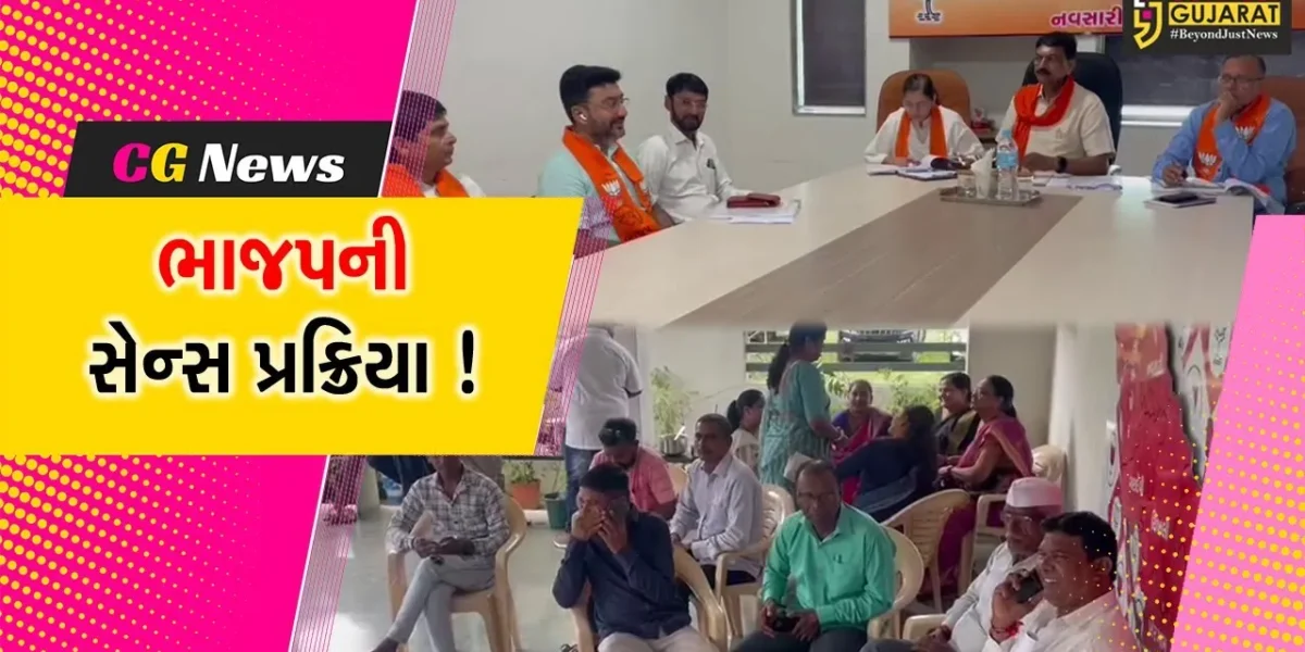નવસારી: સ્થાનિક સ્વરાજ્યની સંસ્થાઓની ચૂંટણી માટે સેન્સ પ્રક્રિયા હાથ ધરાય, અનેક દાવેદારોએ કરી રજૂઆત