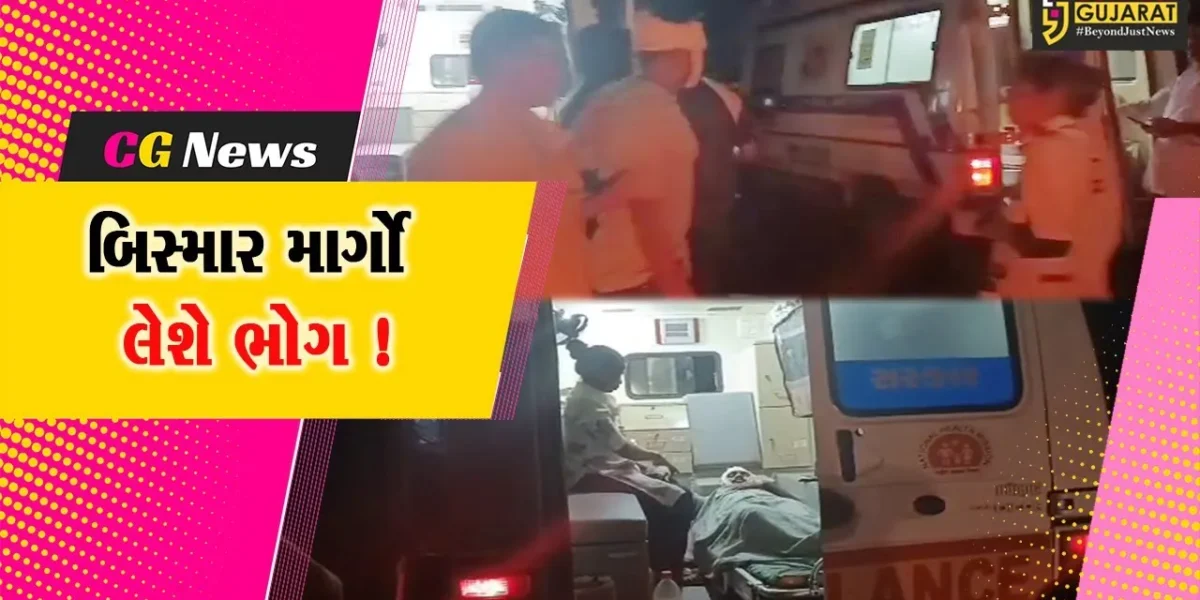 ભરૂચ: નેત્રંગથી દર્દીને લઈ જતી 108 એમ્બ્યુલન્સ બિસ્માર રસ્તાના કારણે બંધ પડી,દર્દીનો જીવ મુકાયો જોખમમાં