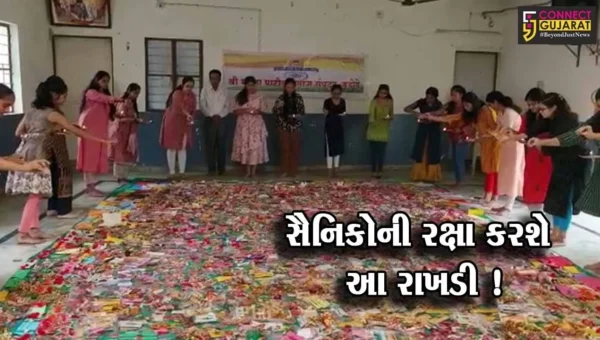 વડોદરા: સરહદ પર દેશવાસીઓની રક્ષામાં ખડેપગે રહેતા જવાનો માટે રાખડી મોકલવાનુ અભિયાન