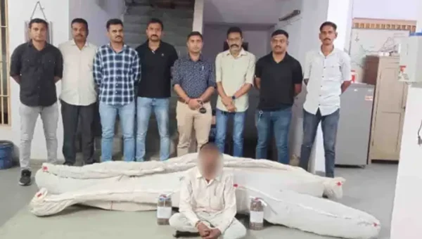 પંચમહાલ : દલવાડા ગામે લીલા ગાંજાના જથ્થા સાથે પોલીસે કરી એક ઈસમની અટકાયત…