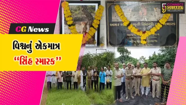 વિશ્વનું એકમાત્ર “સિંહ સ્મારક” : અમરેલીના ભેરાઈ ગામે સિંહનું અનોખુ મંદિર, સિંહ પ્રેમીઓ કરે છે સિંહ ચાલીસાનું પઠન…