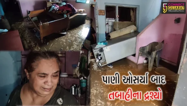 નર્મદાના માંગરોળ ગામમાં પુરના પાણી ઓચર્યા બાદ લોકોની આંખો કેમેરા સામે ભીંજાઇ કહ્યું હતું એ બધુ તણાઇ ગયું